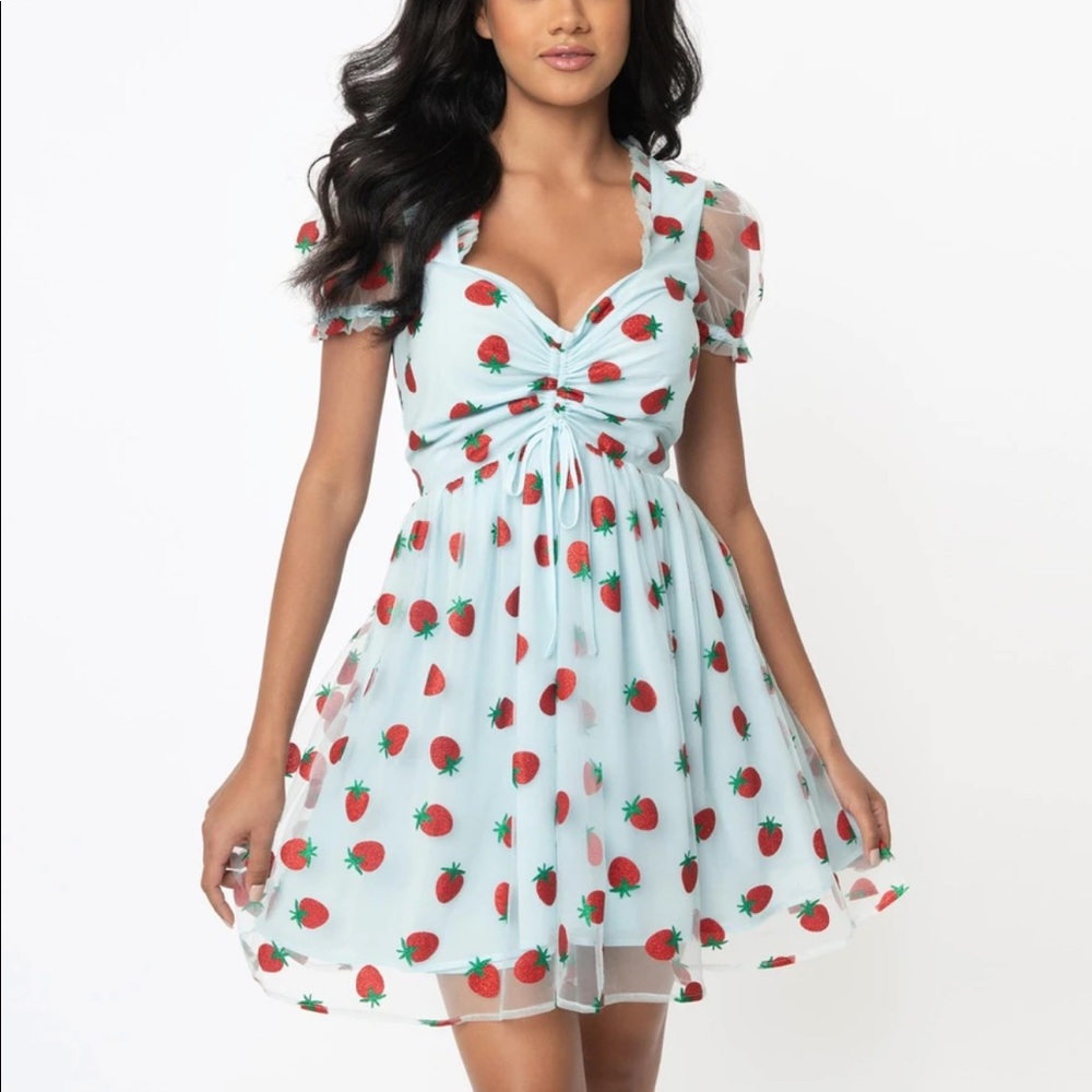 Smak Parlour Unique Vintage Woodstock Strawberry Dress Size 1X/16